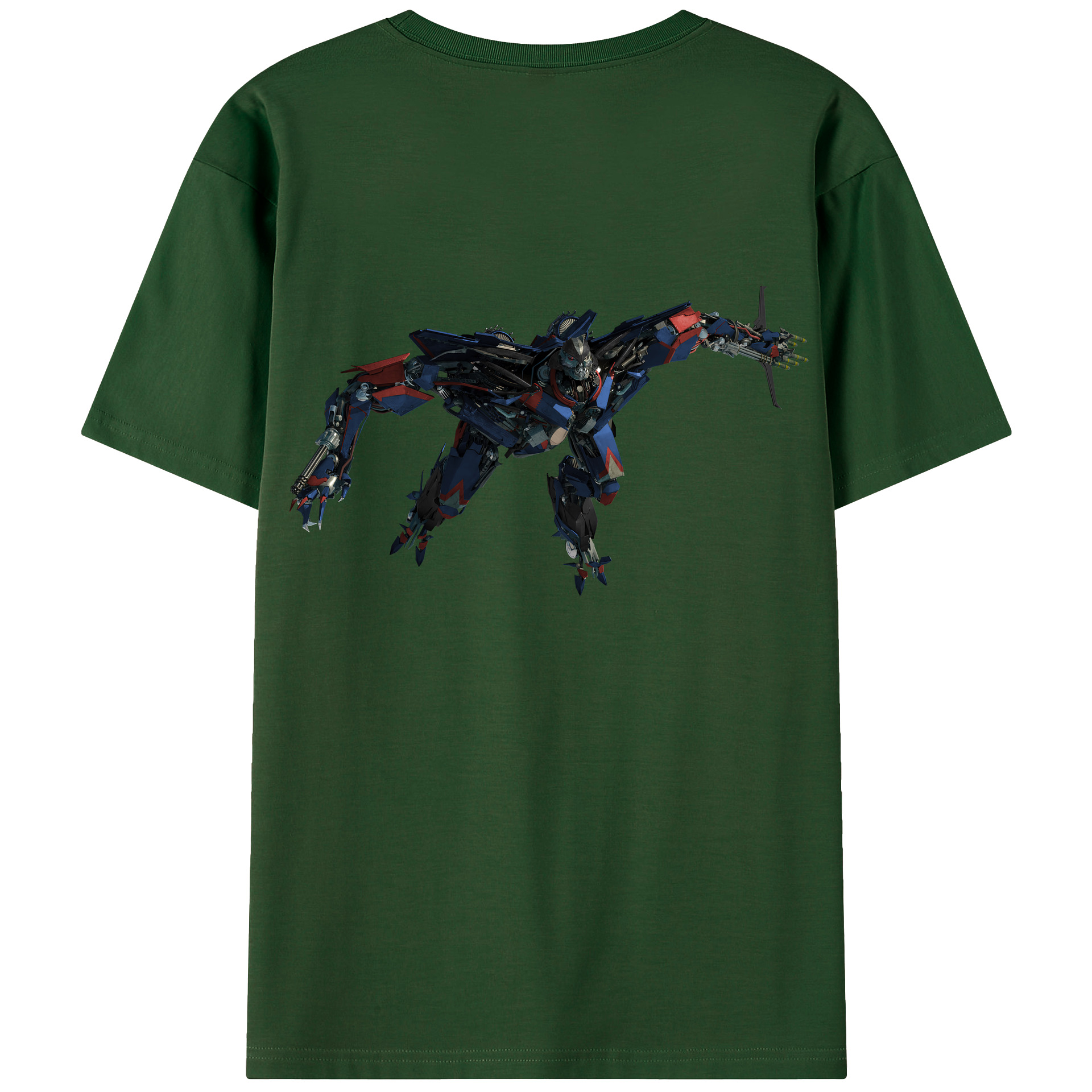 （画像用） Transformers トランスフォーマー 綿100％半袖Tシャツ（背面プリント）